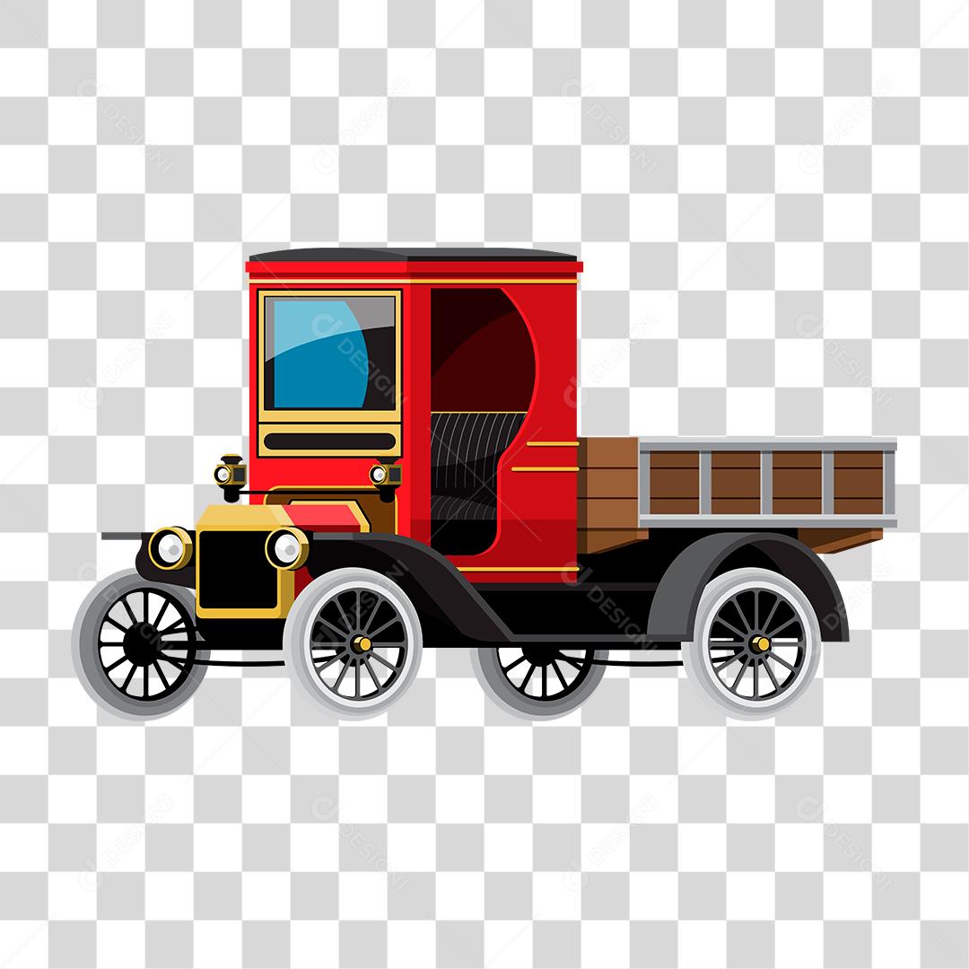 Desenho de um carro clássico antigo