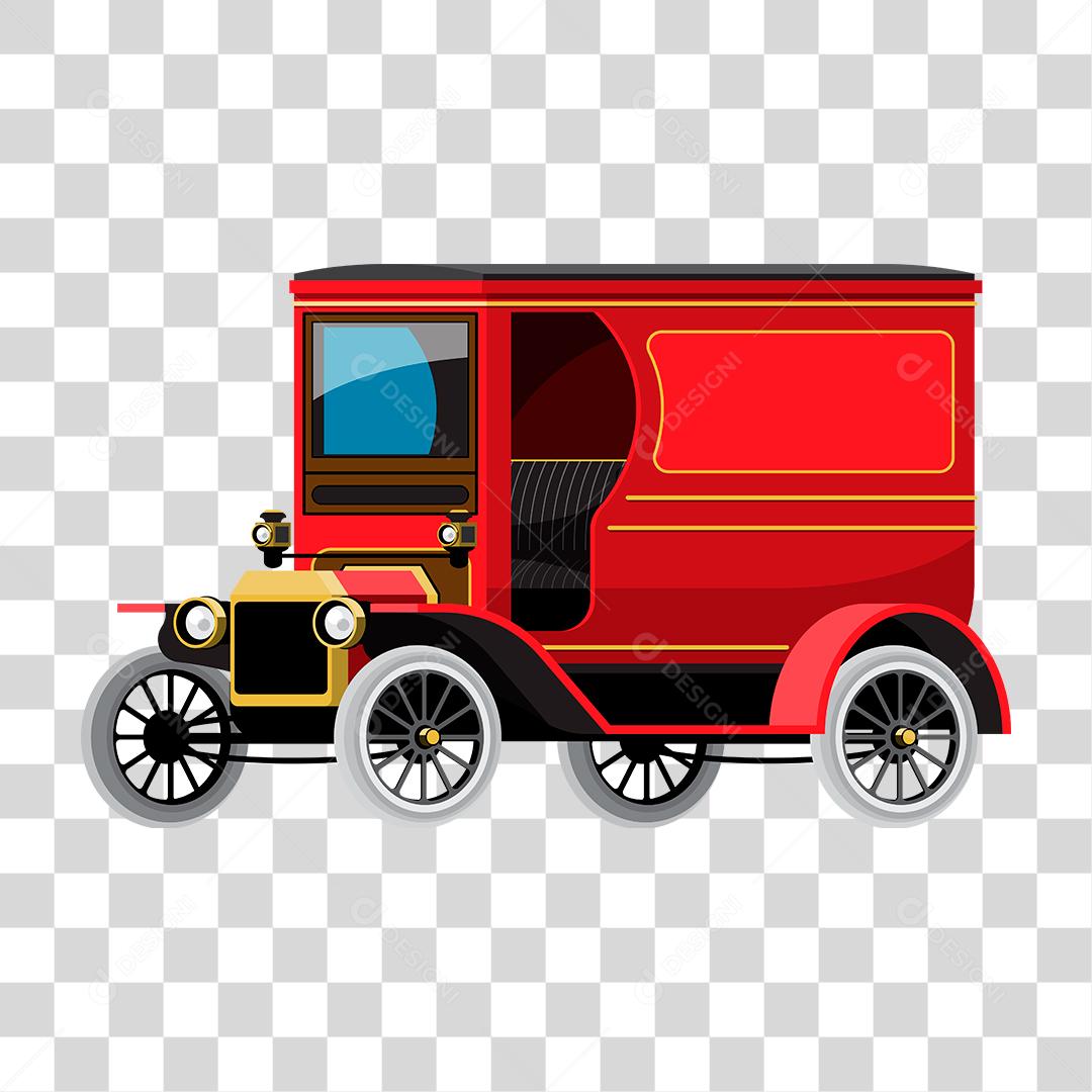 Desenho de um carro clássico antigo