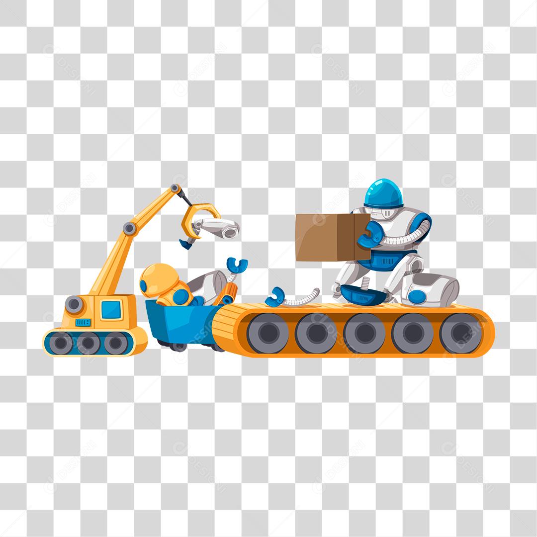 Desenho de retroescavadeira