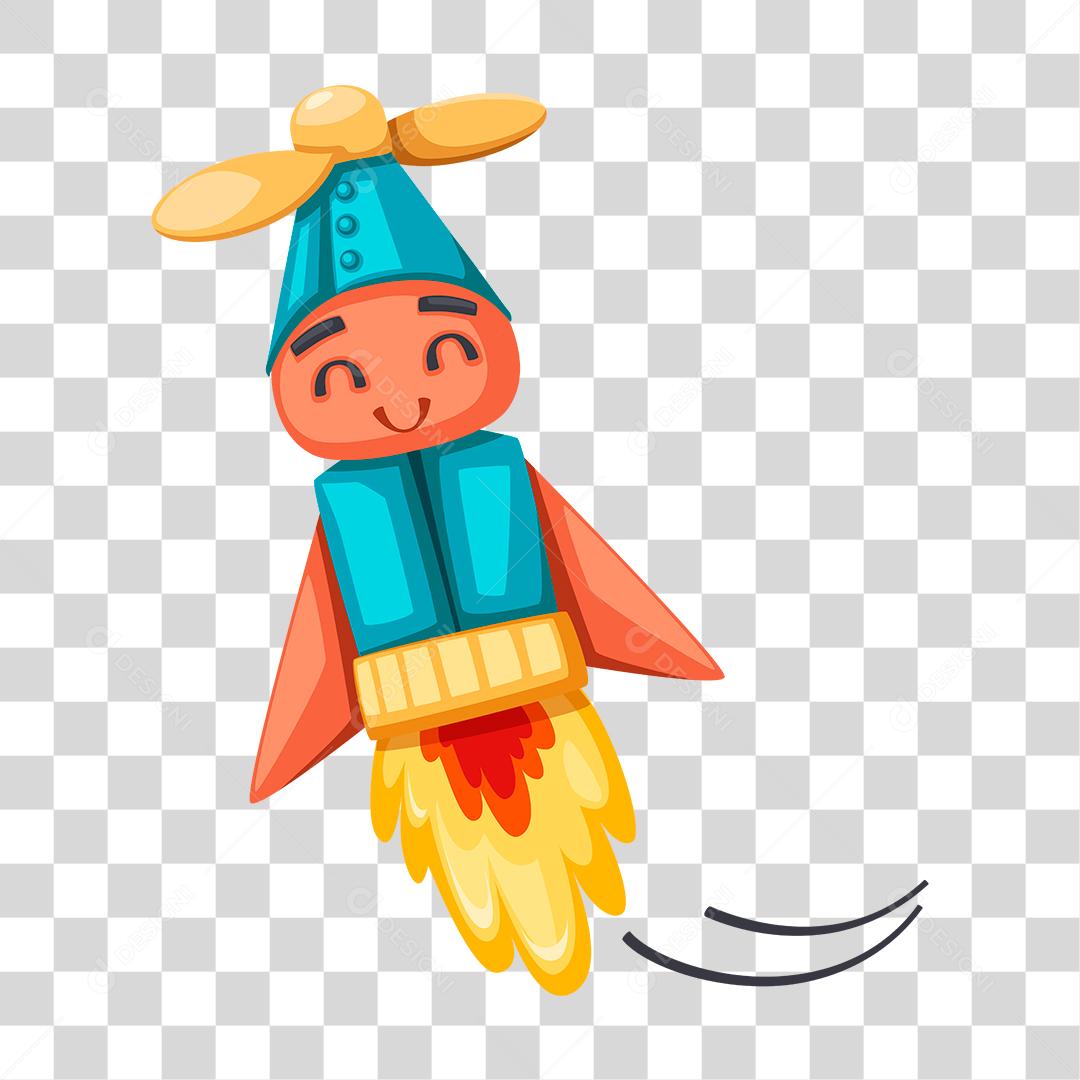 Desenho de bebe robô  PNG Transparente