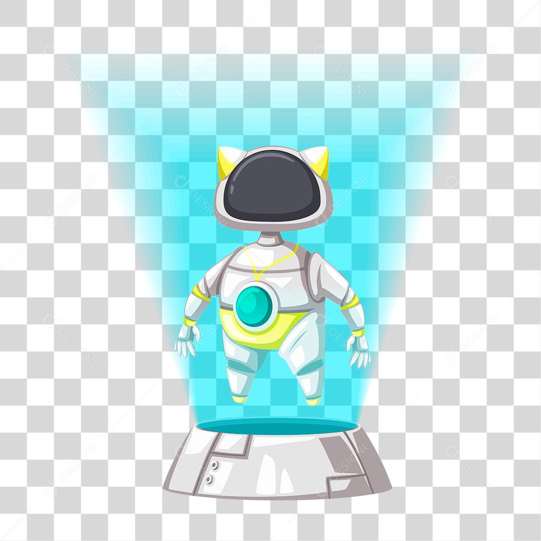 Desenho de capsula de robô PNG Transparente