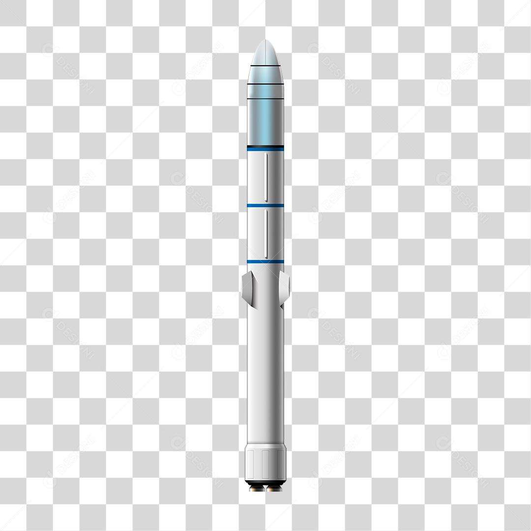 Desenho de um míssil sendo lançado