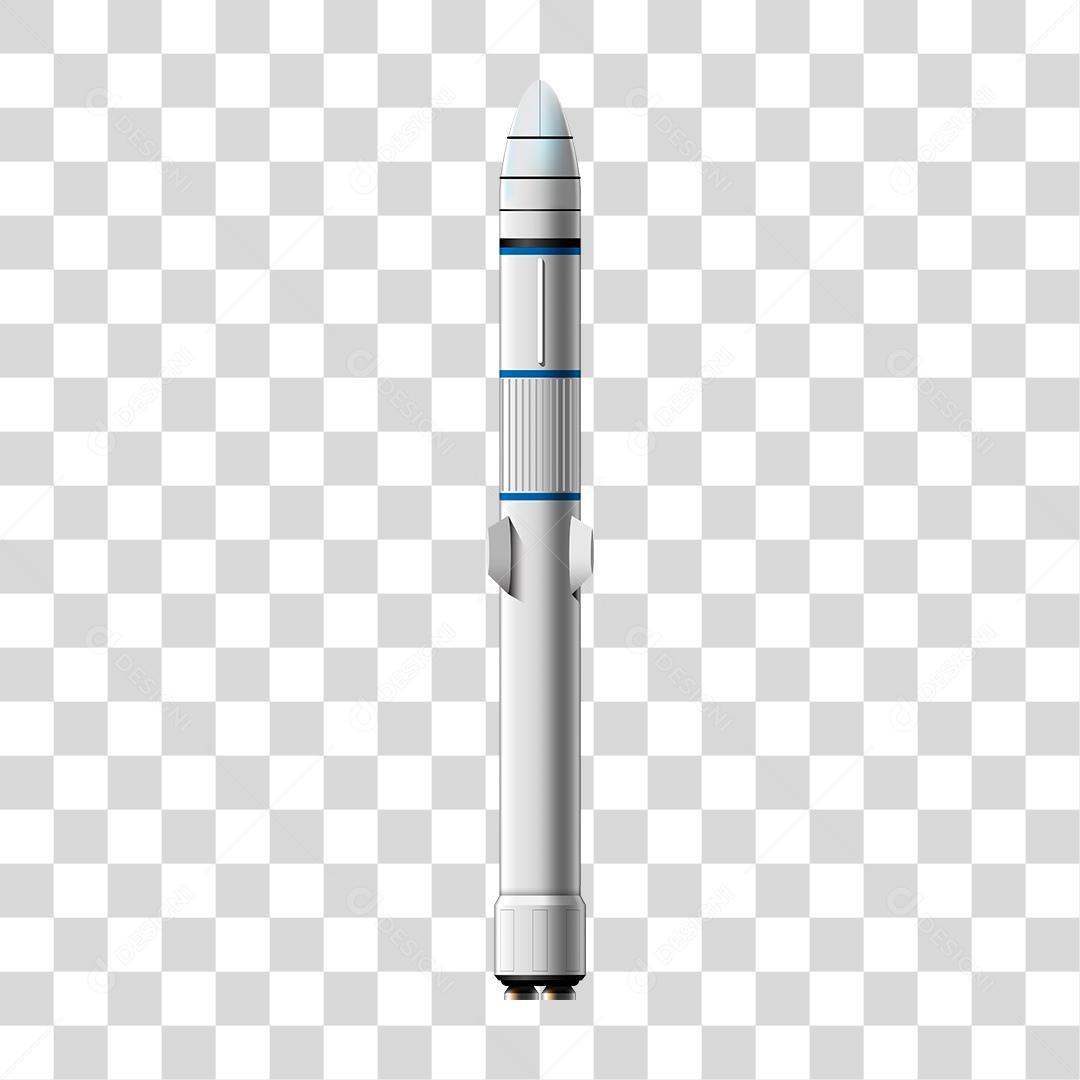 Desenho de um míssil sendo lançado