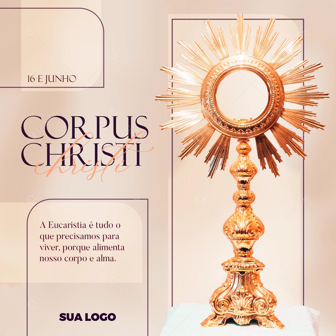 Corpus Christi Data Comemorativa Social Media PSD Editável