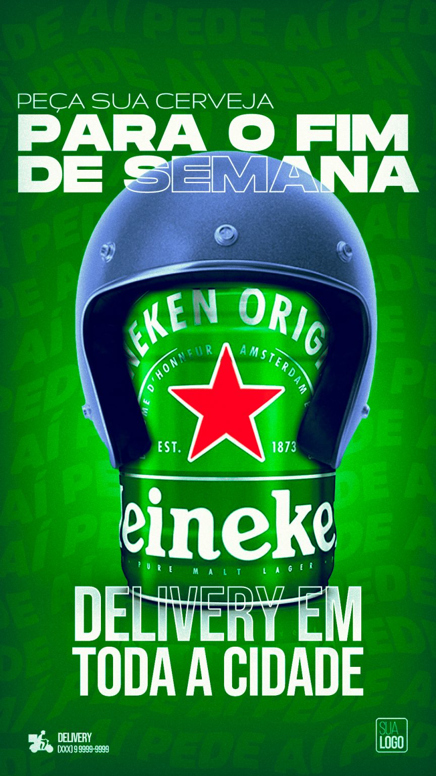 Para O Fim de Semana Peça Sua Cerveja Social Media PSD Editável