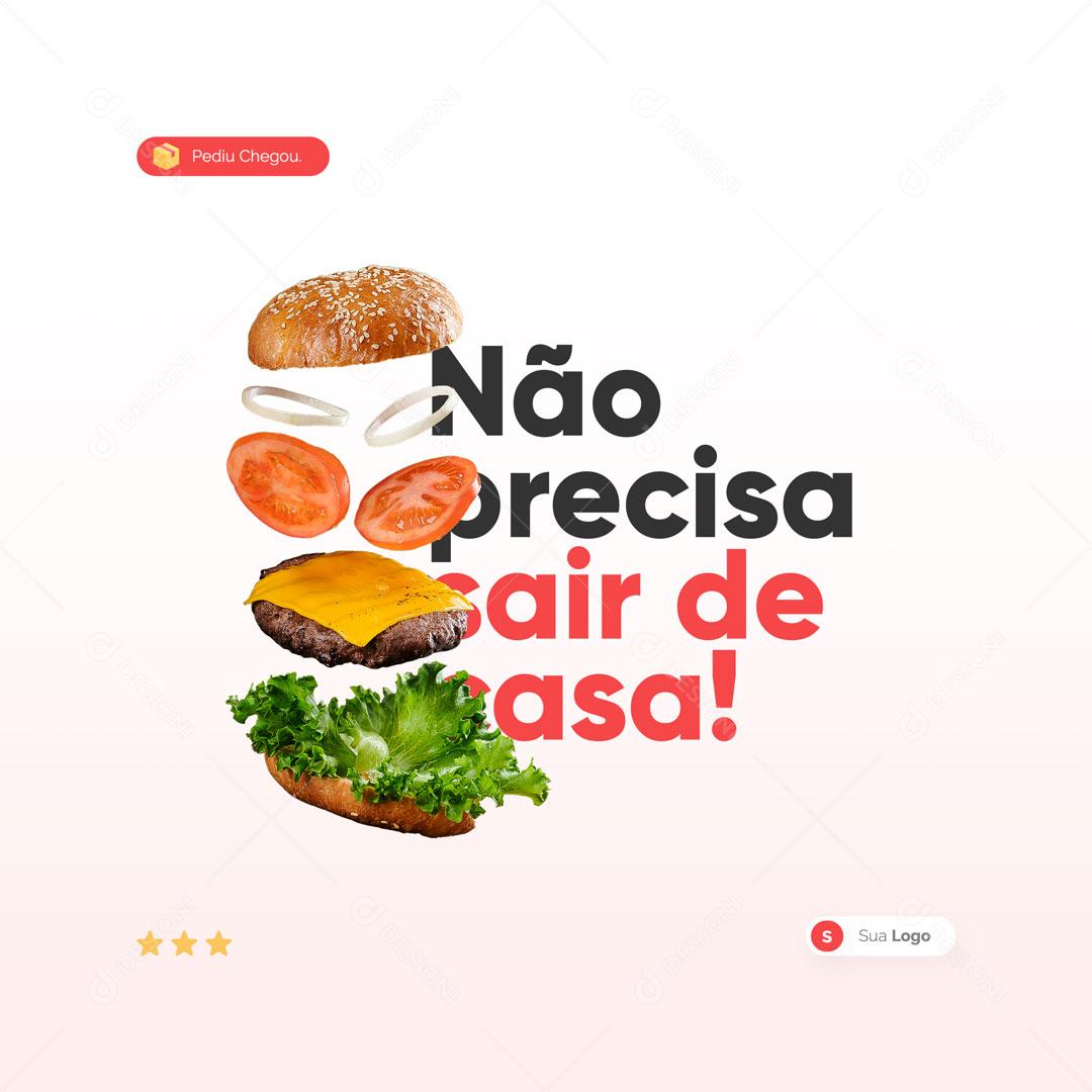 Social Media Delivery Nao Precisa Sair de Casa! PSD Editável