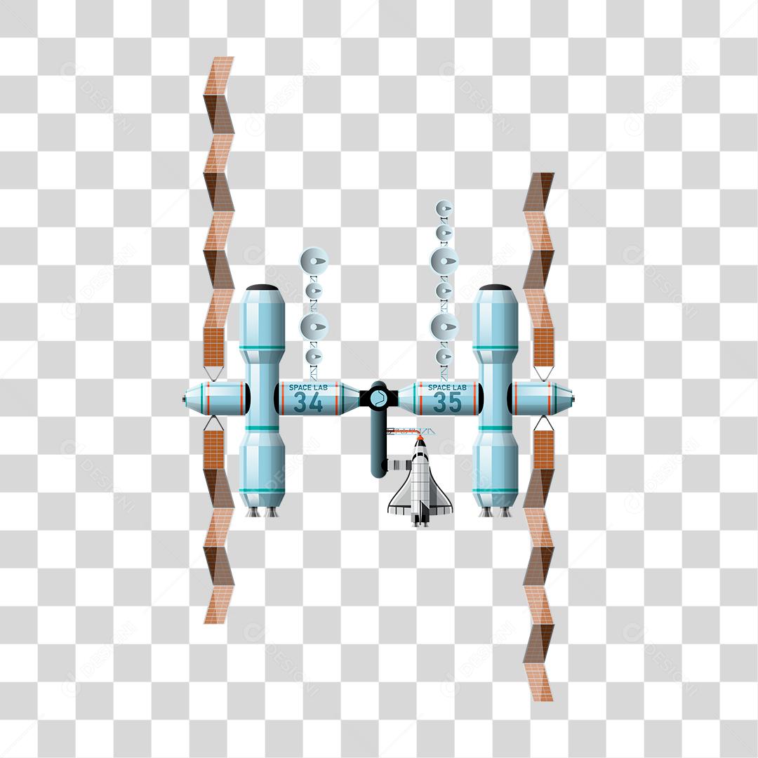 Desenho de uma maquete de plataforma aérea