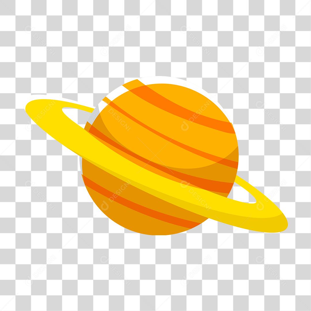 Desenho de saturno planeta do sistema solar