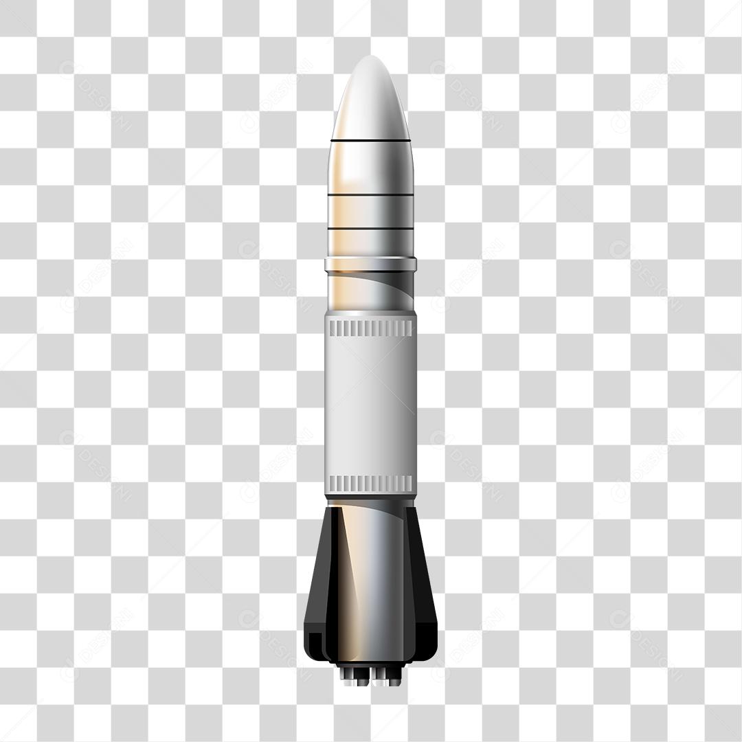 Desenho de um míssil sendo lançado