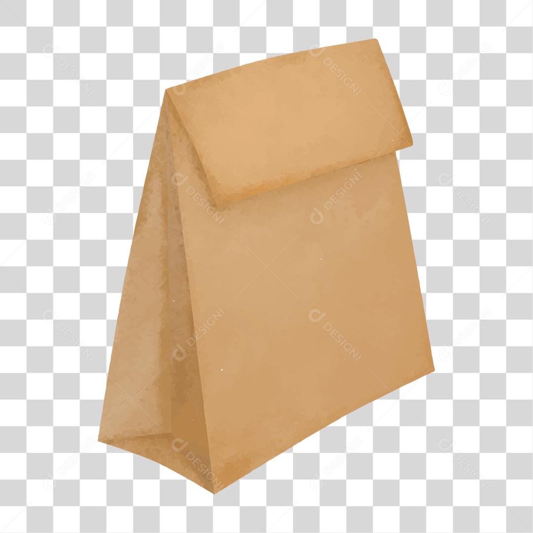 Desenho de sacola de papel