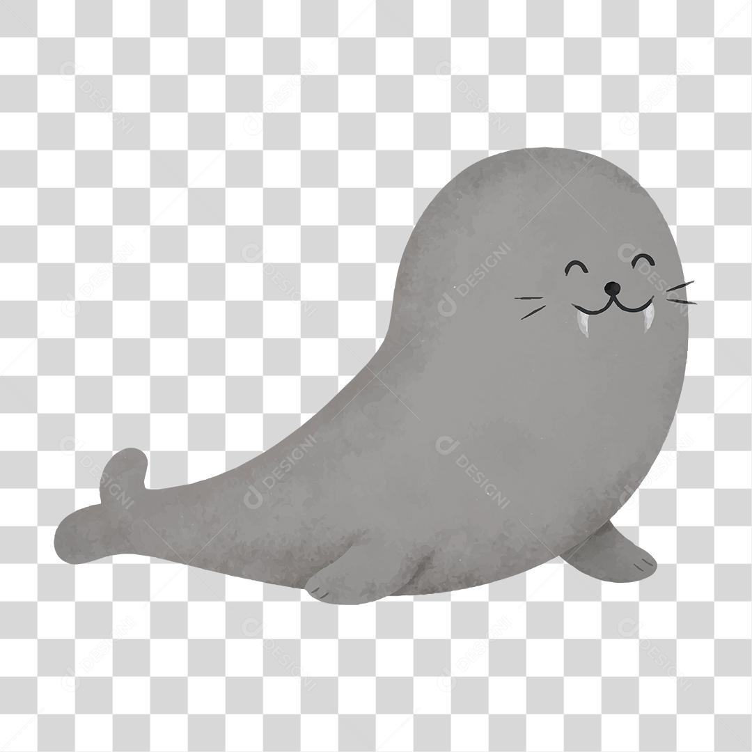 Desenho de foca animal