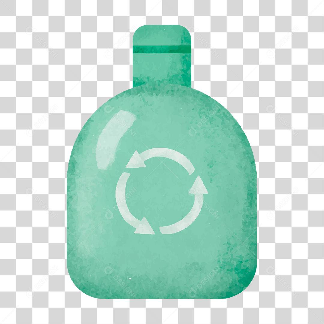 Desenho de frasco de vidro