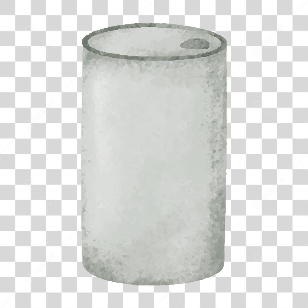 Desenho de lata vazia aluminio recipiente