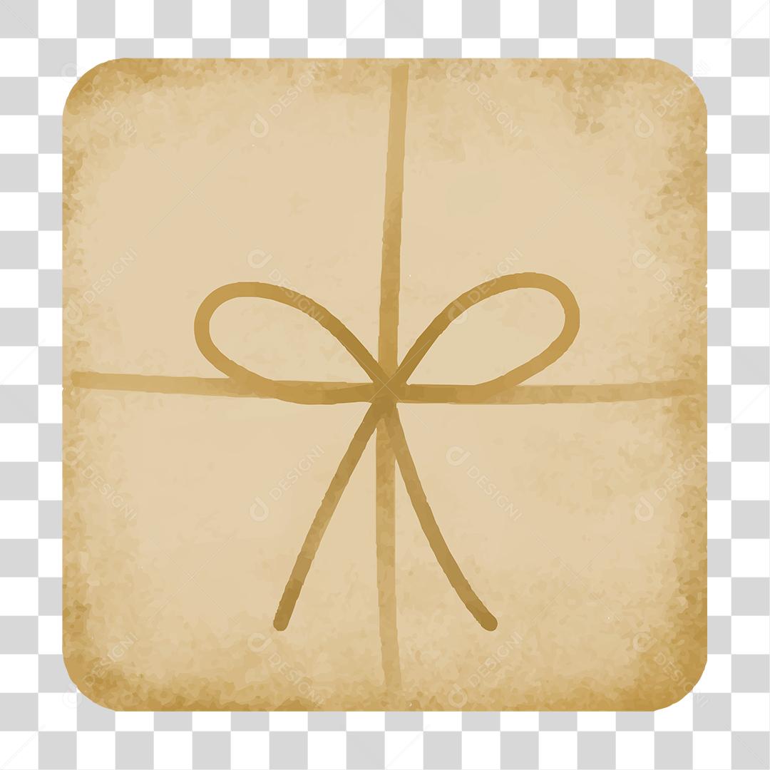 Drawing of a box tied with a bow