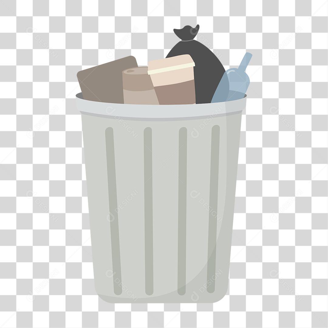 Desenho de lata de lixo