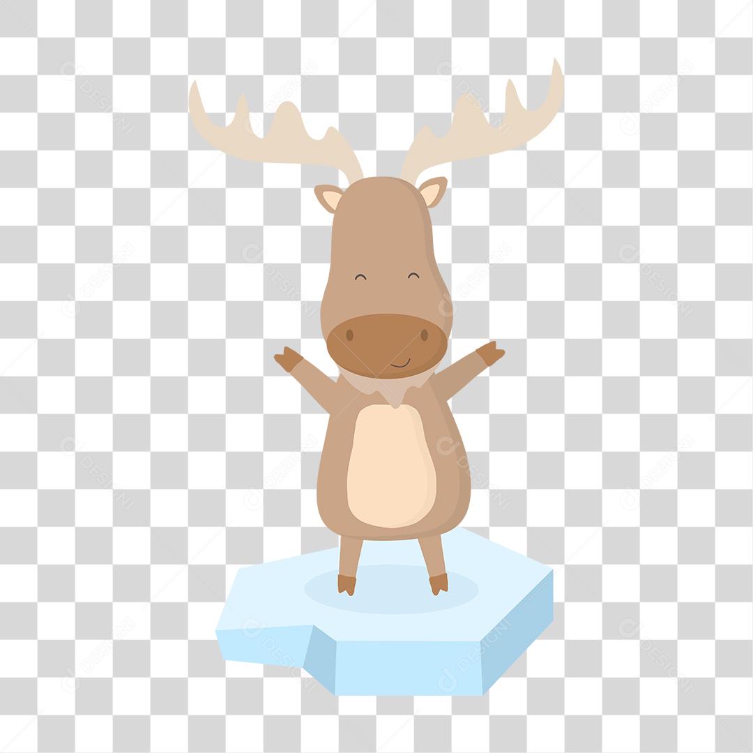 Desenho de animal alce