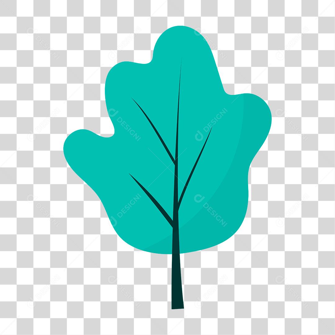 Desenho de arvore folhas verdes floresta