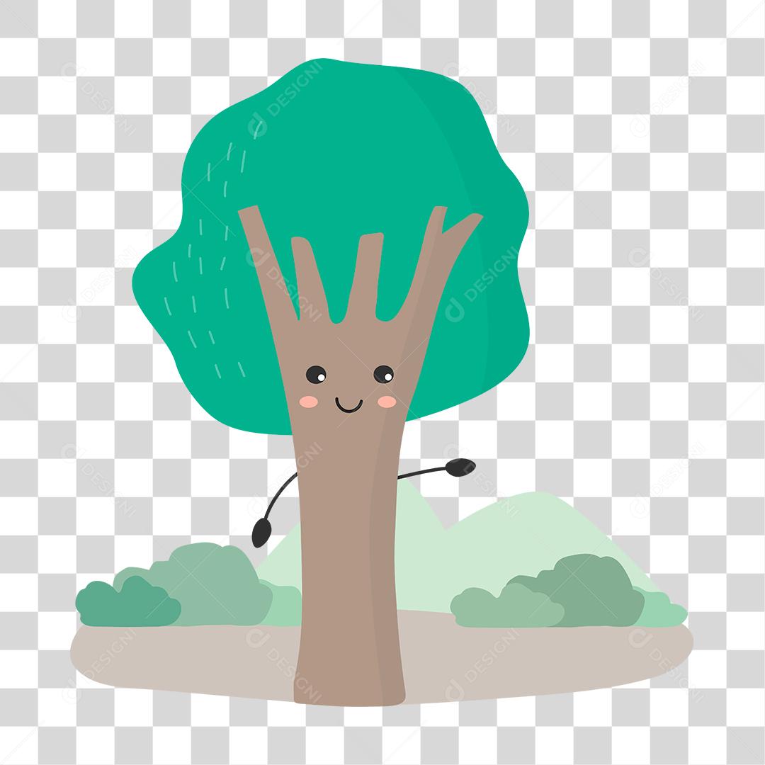 Desenho de arvore floresta folha verde