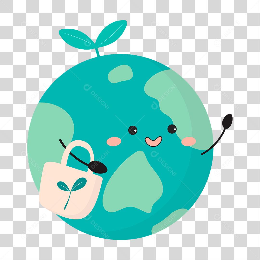 Desenho de terra planeta conceito mundo feliz