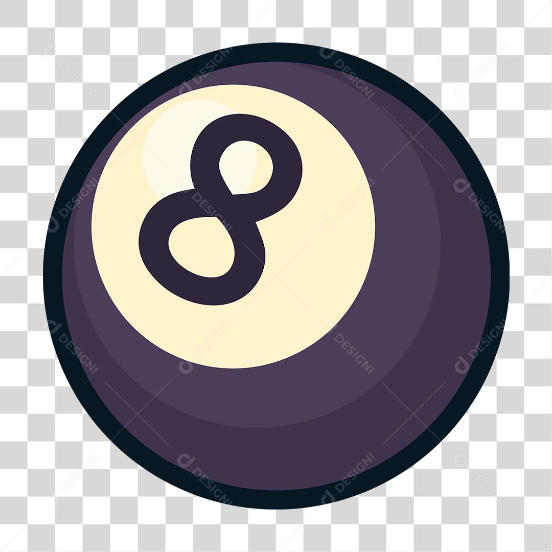 Desenho de bola de sinuca