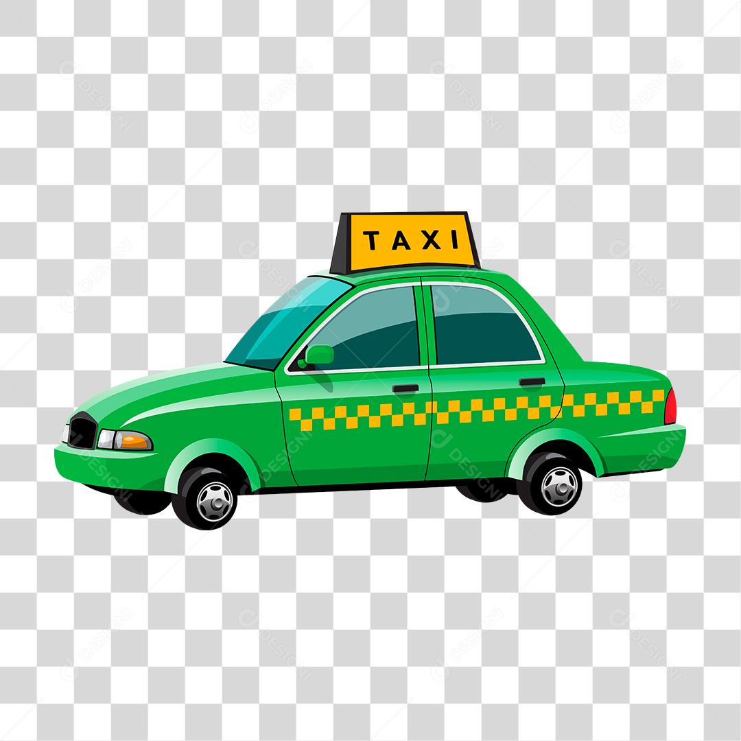 desenho de um taxi