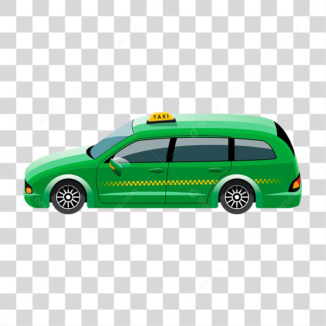 Desenho de um taxi grande e luxuoso