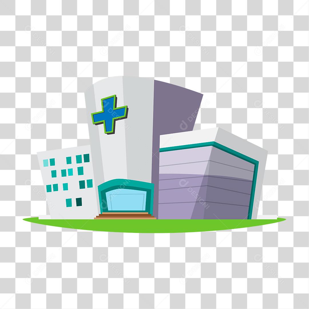 desenho de um hospital
