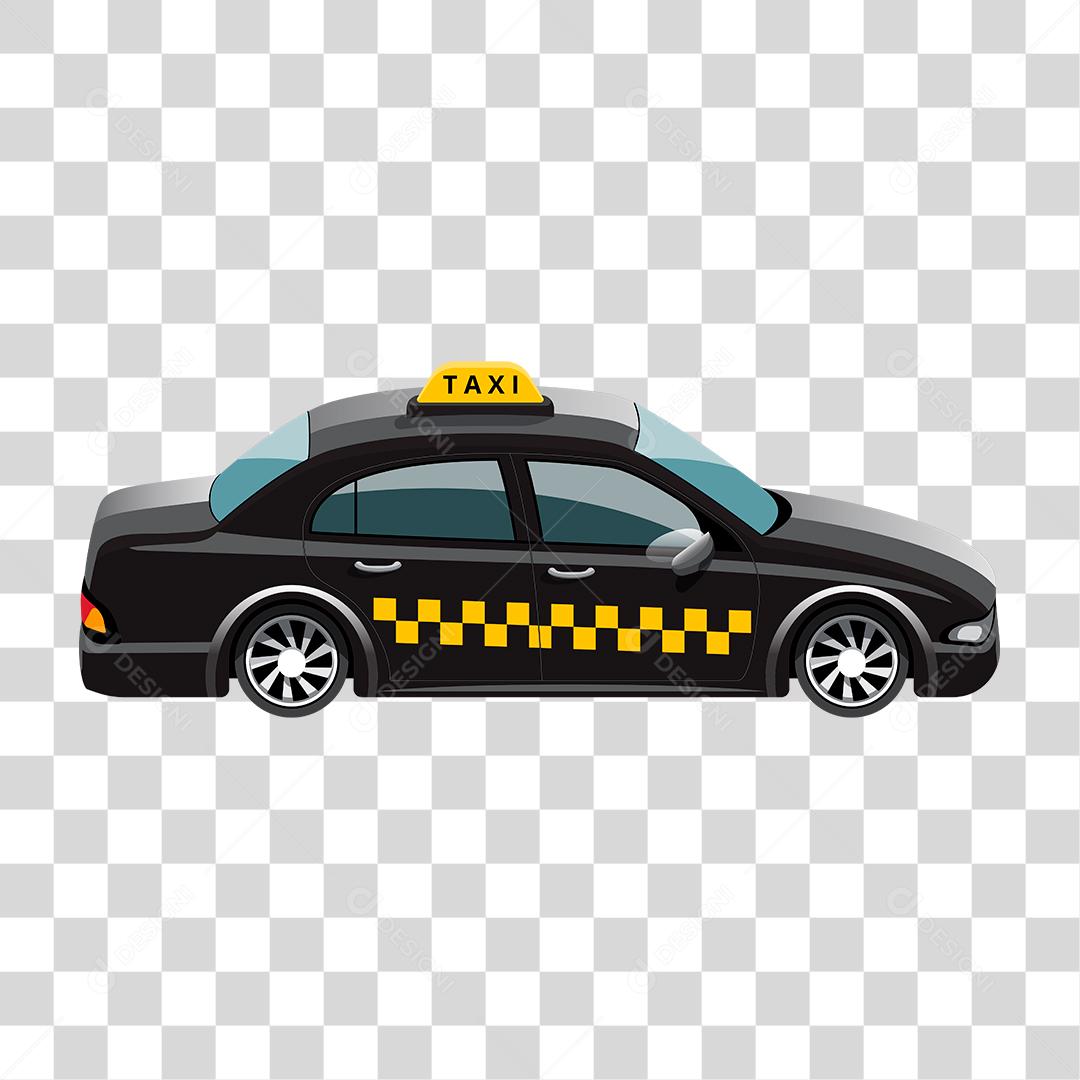 Desenho de um carro de taxi