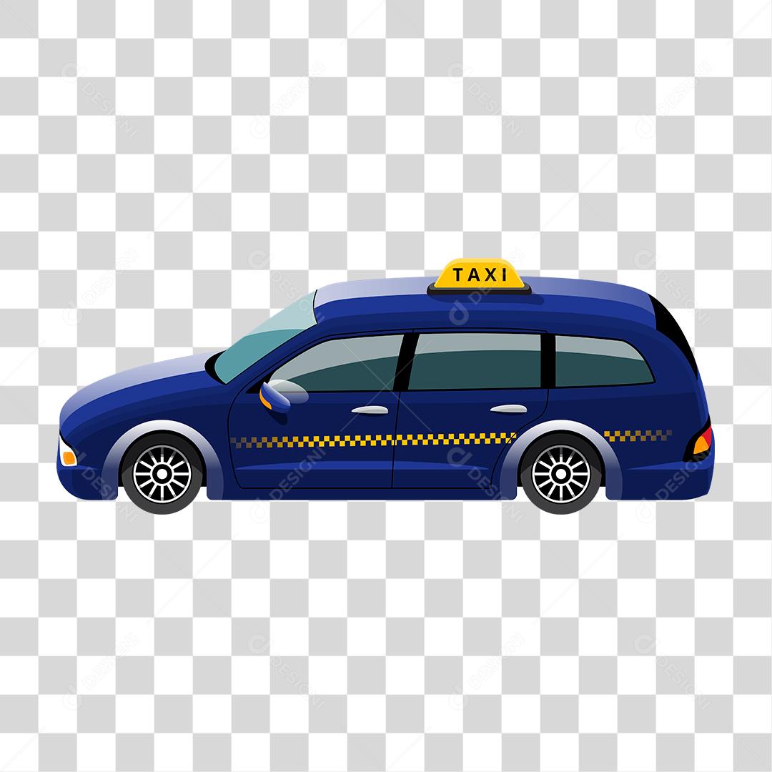 Desenho de um carro de taxi