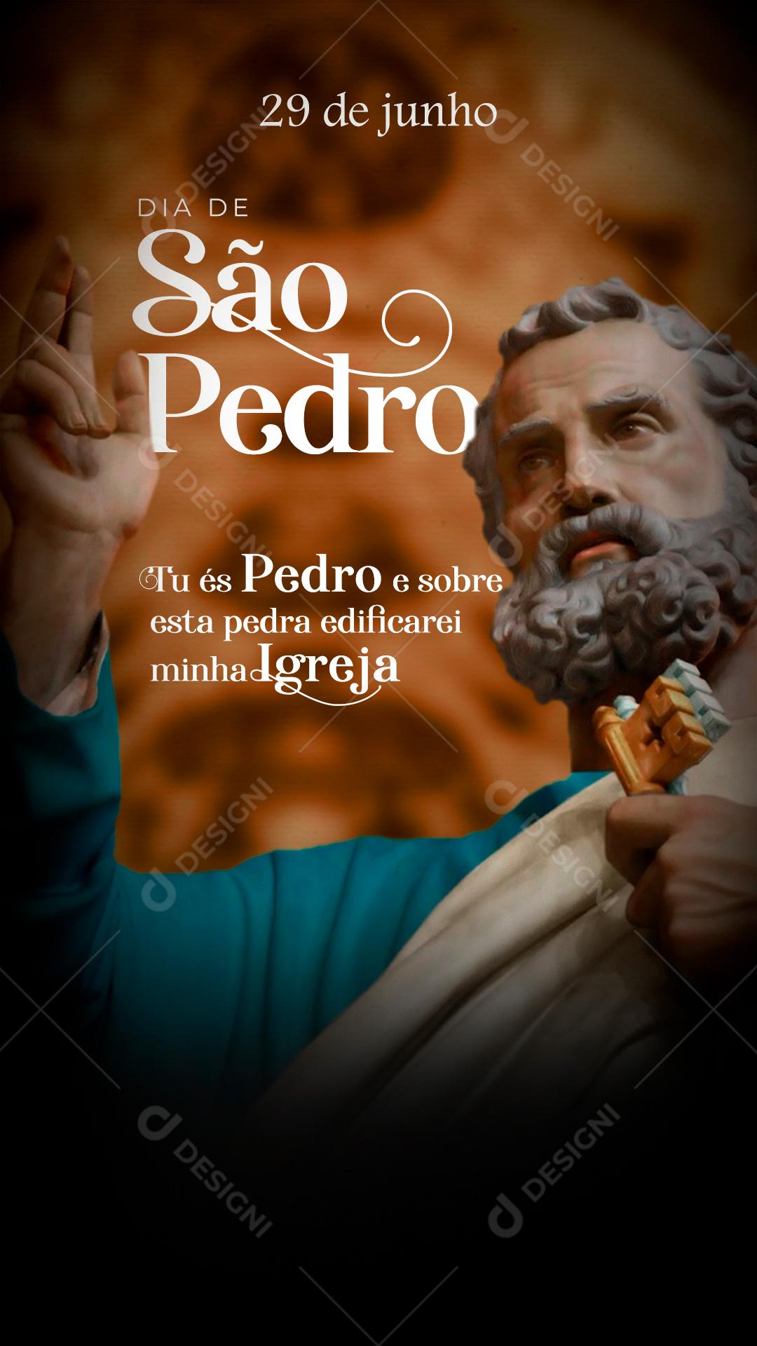 Dia De São Pedro 29 De Junho Social Media PSD Editável