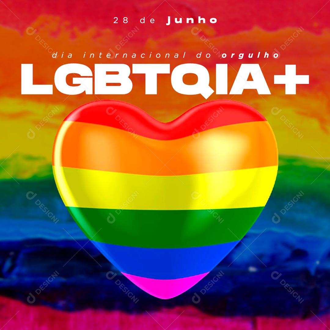 Dia Internacional Do Orgulho Social Media PSD Editável