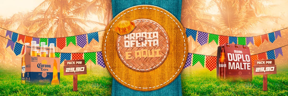 Carrossel São João Arraiá de Ofertas é Aqui Social Media PSD Editável