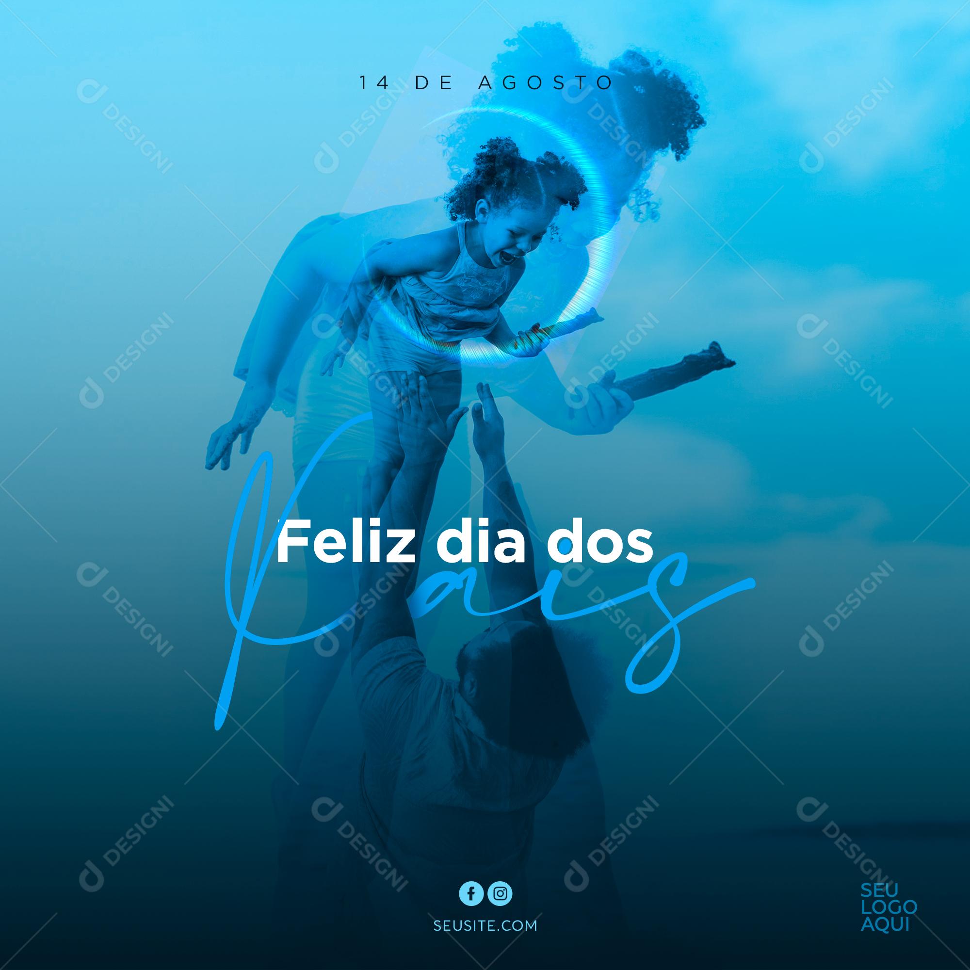 Feliz Dia Dos Pais Data Comemorativa Social Media PSD Editável