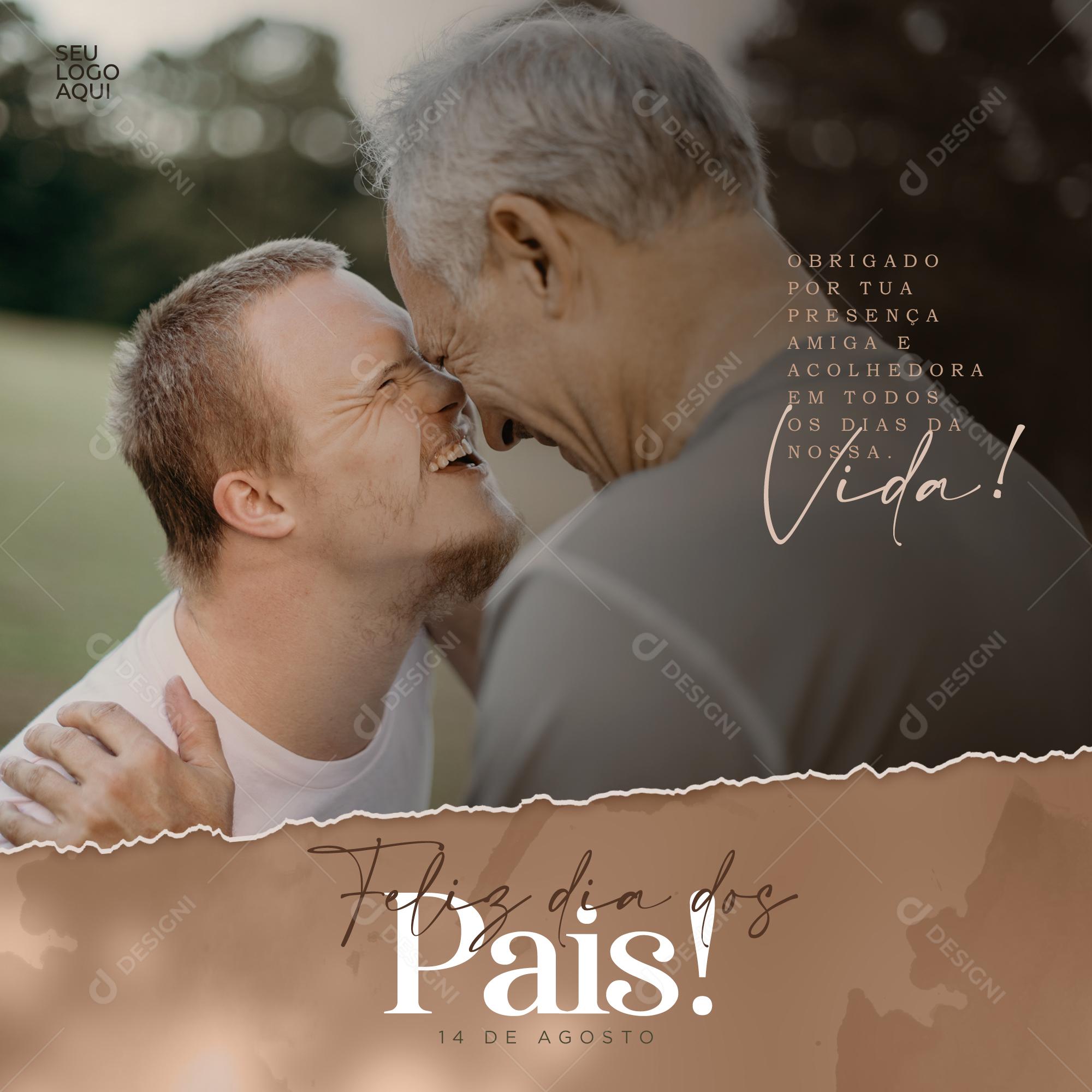 Feliz Dia Dos Pais Data Comemorativa Social Media PSD Editável