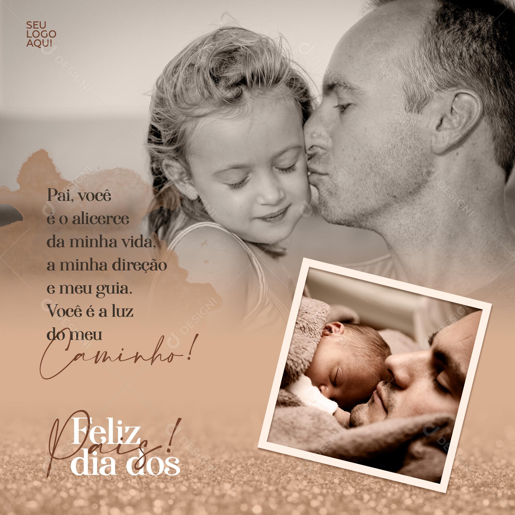 Feliz Dia Dos Pais Data Comemorativa Social Media PSD Editável