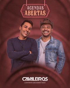 Flyer Próximos Shows Cavaleiros Shows Social Media PSD Editável