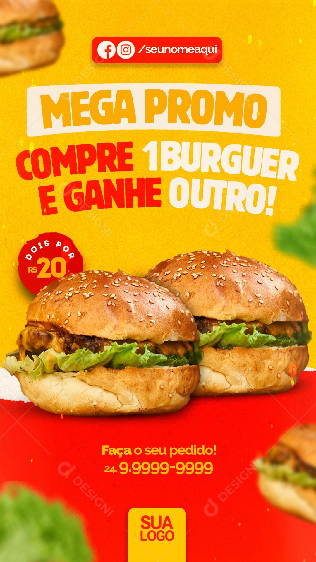 Mega Promo Compre Um Ganhe Outro Social Media PSD Editável