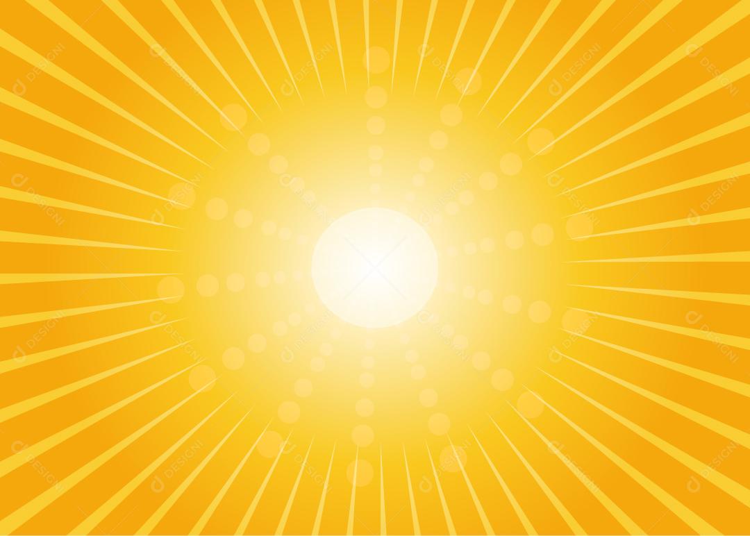 Background amarelo com formas vetor EPS