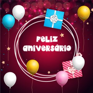 Ilustração Template Aniversario Vetor EPS