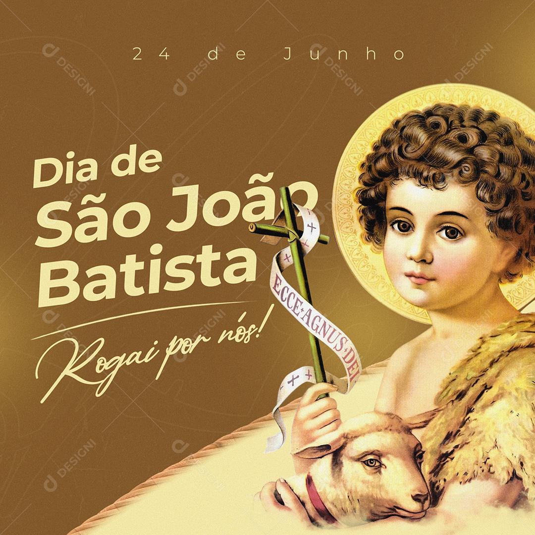 Social Media Rogai por nós Dia de São João 24 de Junho PSD Editável