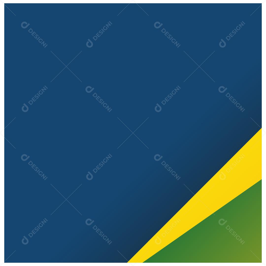 Fundo azul com cores da bandeira brasileira Vetor EPS