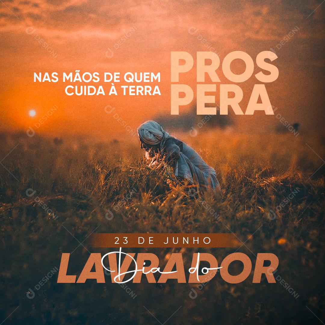 Post Dia Do Lavrador 23 De Junho Social Media PSD Editável