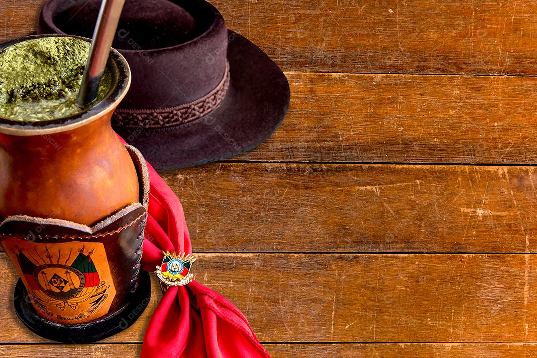 tradicional gaúcho chimarrao erva-mate do sul do Brasil