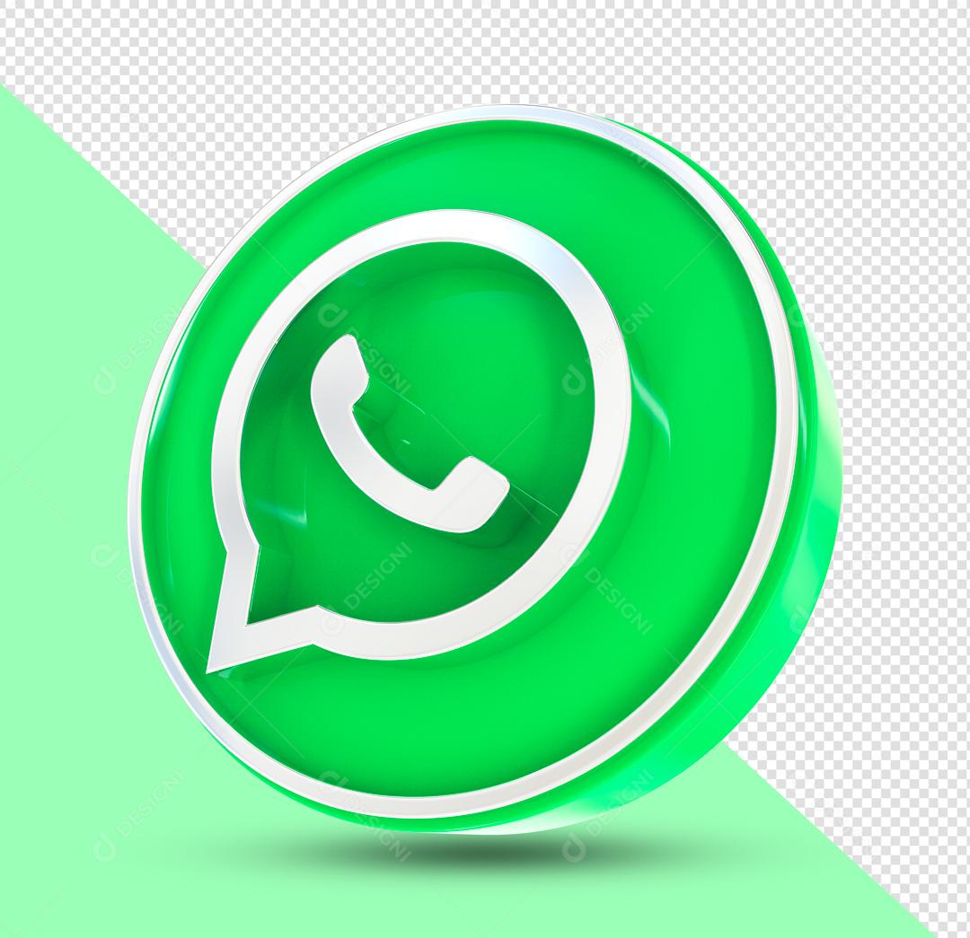 Whatsapp Ícone 3D Para Composição PSD
