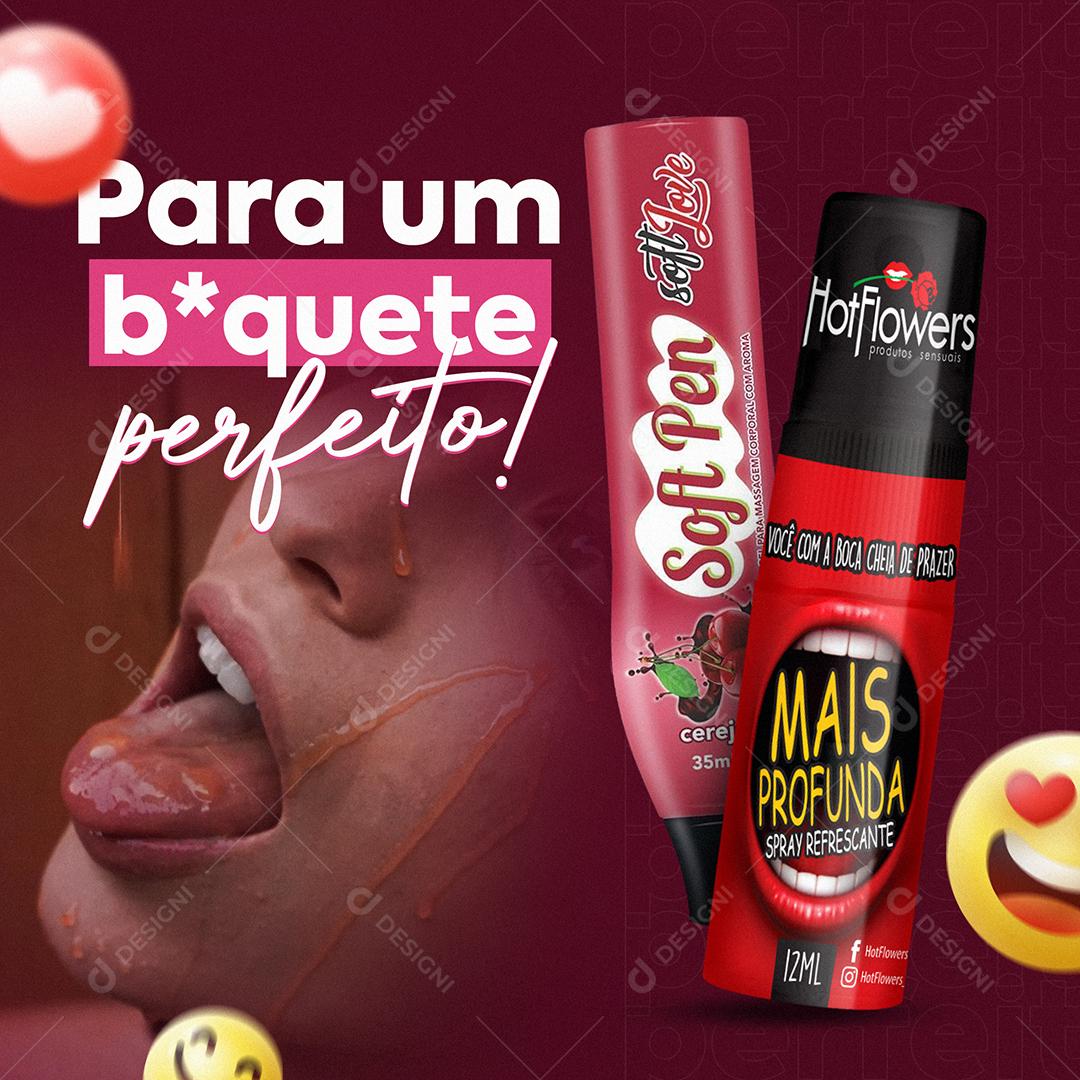 Conheças Nossos Produtos Sexshop Social Media PSD Editável