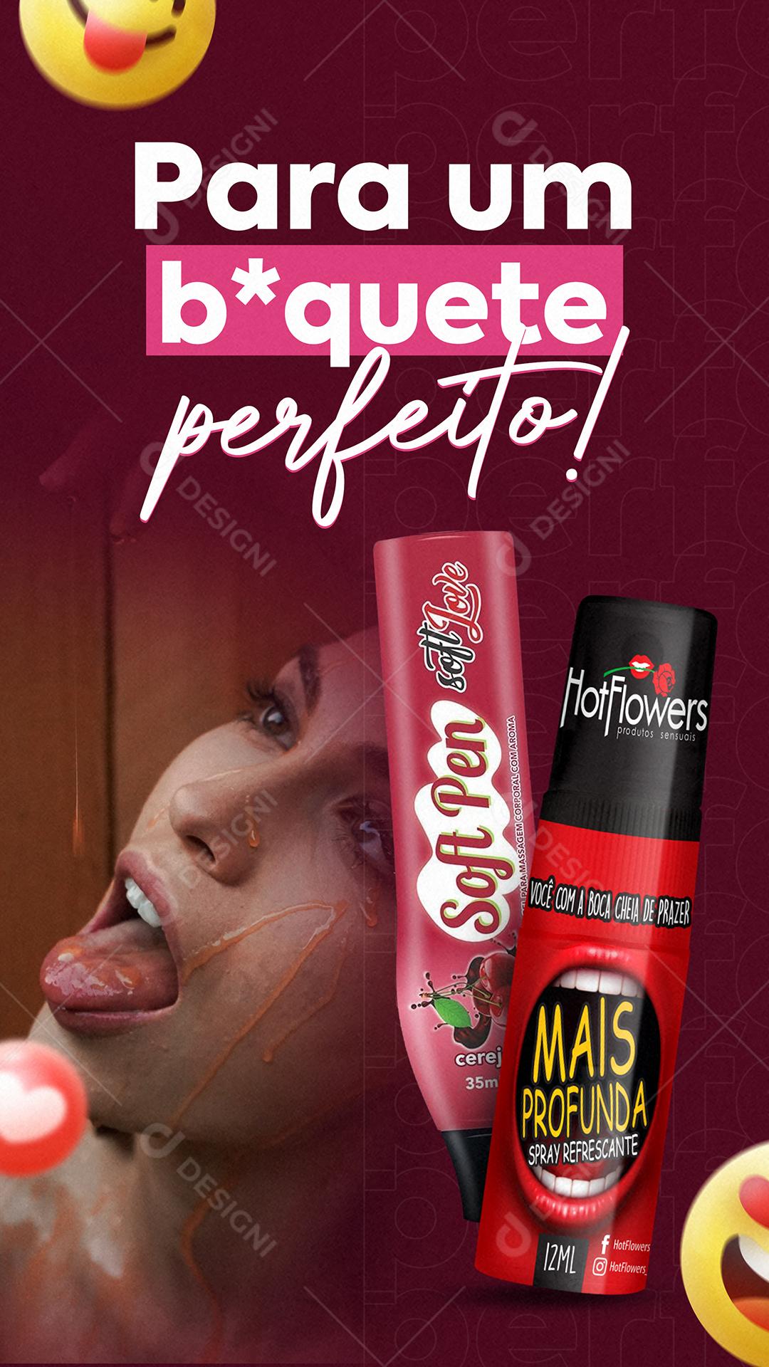 Conheças Nossos Produtos Sexshop Social Media PSD Editável