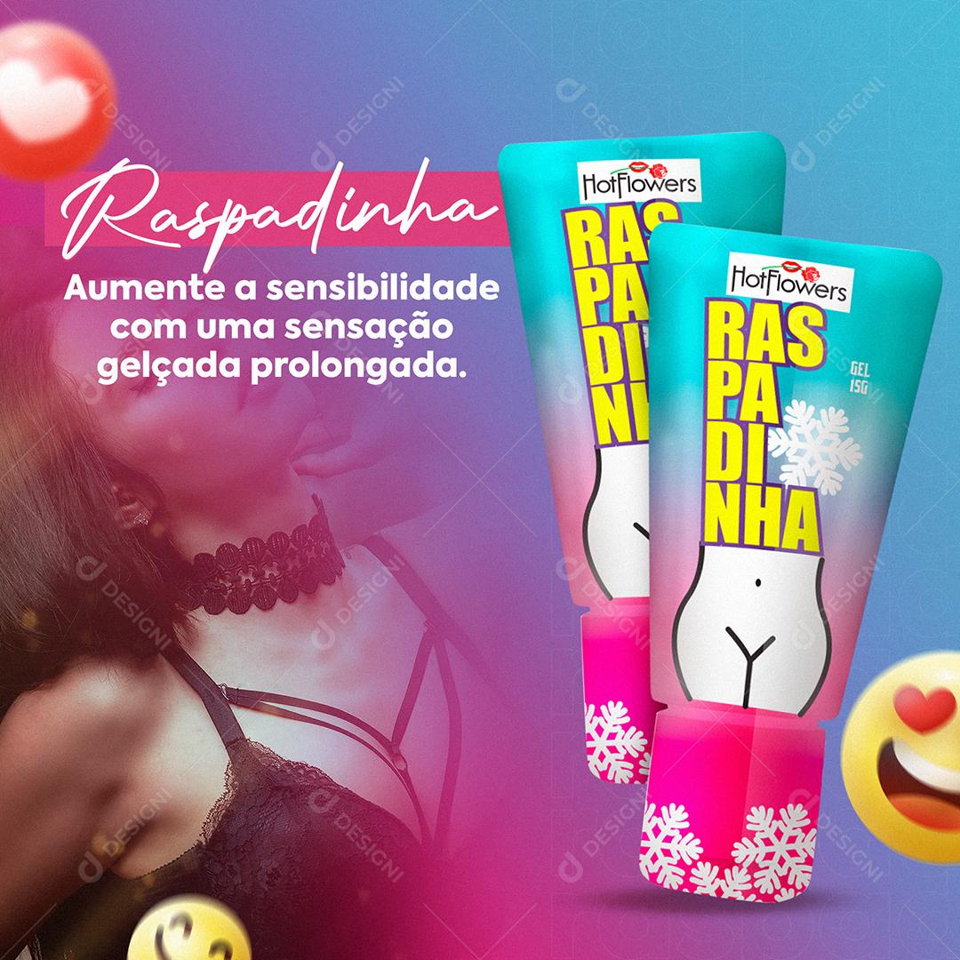 Raspadinha Aumente A Sua Sensibilidade Sexshop Social Media PSD Editável
