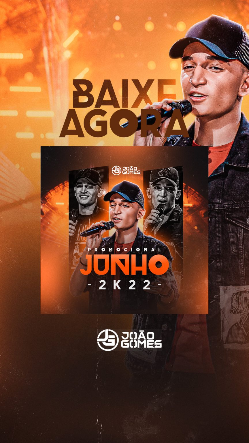 Flyer Story Capa de CD Baixe Agora Promocional Junho 2k22 João Gomes  Social Media PSD Editável
