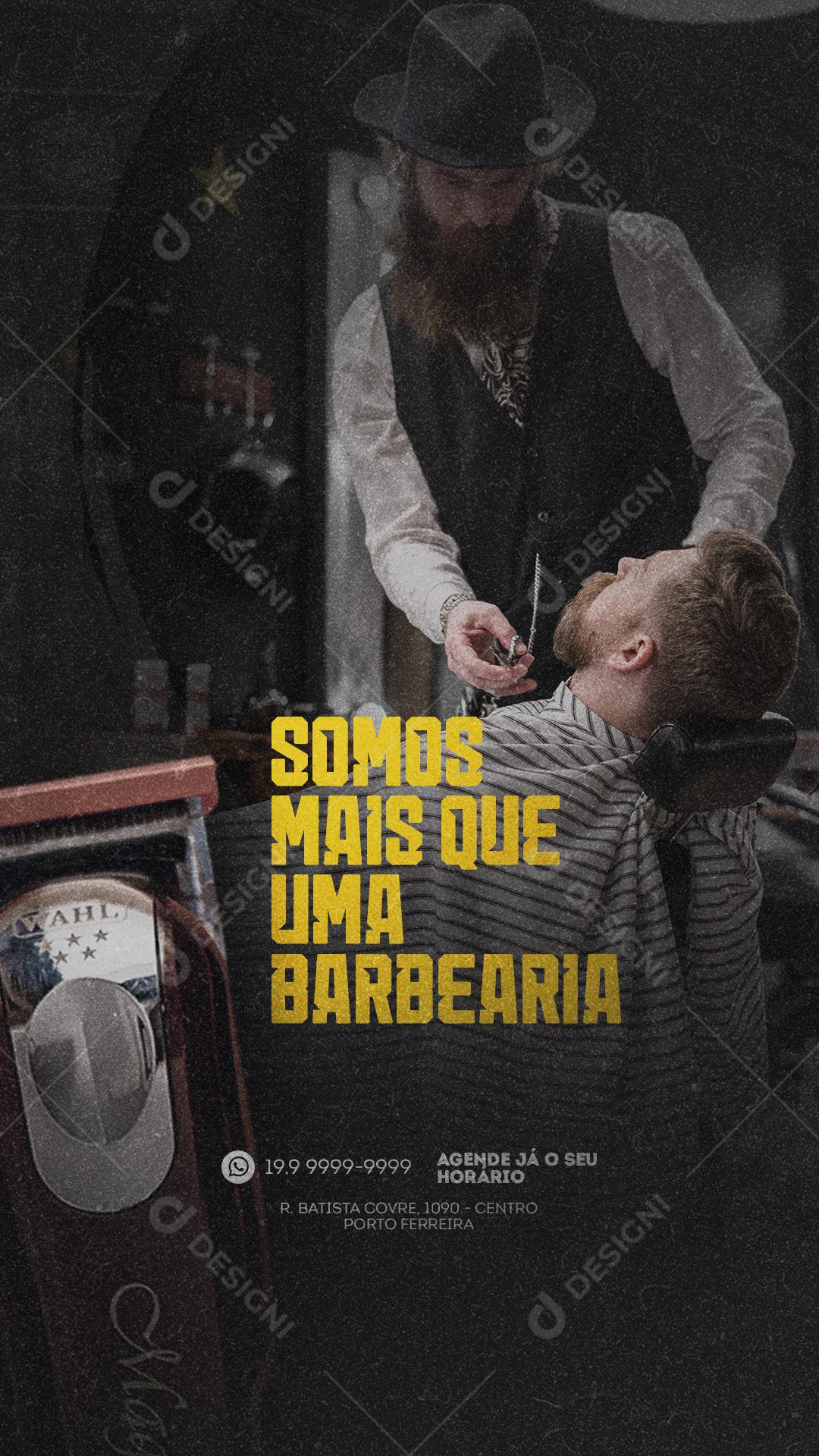 Social Media Story Somos mais que uma Barbearia PSD Editável