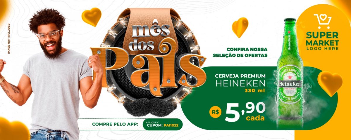 Mês Dos Pais Promoção Cerveja Social Media PSD Editável